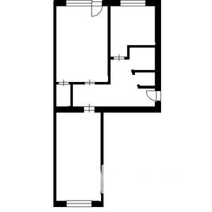 2-к квартира, вторичка, 47м2, 2/5 этаж