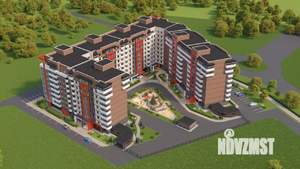 1-к квартира, строящийся дом, 62м2, 4/9 этаж