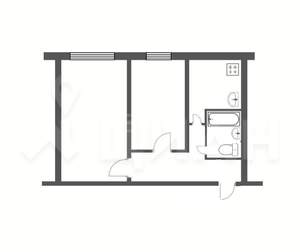 2-к квартира, вторичка, 42м2, 2/5 этаж