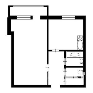 1-к квартира, вторичка, 27м2, 3/9 этаж