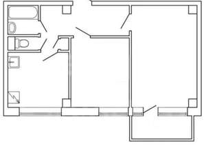 2-к квартира, вторичка, 51м2, 3/9 этаж