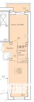2-к квартира, вторичка, 56м2, 4/9 этаж