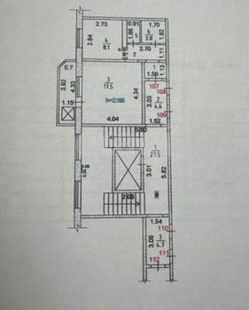 1-к квартира, вторичка, 35м2, 6/9 этаж