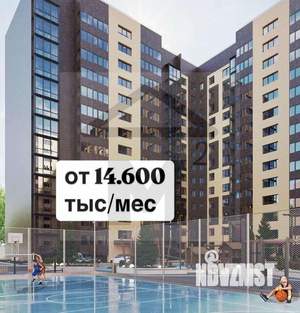 2-к квартира, строящийся дом, 50м2, 6/13 этаж