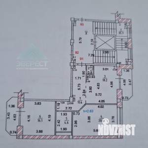 2-к квартира, вторичка, 72м2, 2/9 этаж