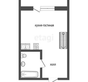 Студия квартира, вторичка, 38м2, 7/7 этаж