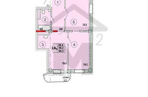 3-к квартира, вторичка, 58м2, 10/12 этаж