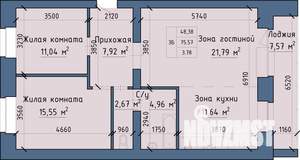 3-к квартира, строящийся дом, 79м2, 5/5 этаж