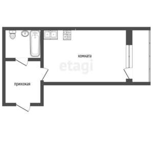 Студия квартира, вторичка, 22м2, 5/8 этаж