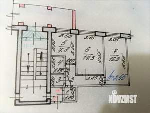 2-к квартира, вторичка, 49м2, 1/5 этаж