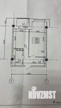 1-к квартира, вторичка, 39м2, 7/9 этаж