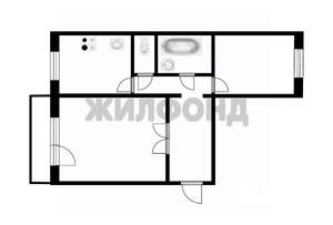 2-к квартира, вторичка, 53м2, 5/5 этаж