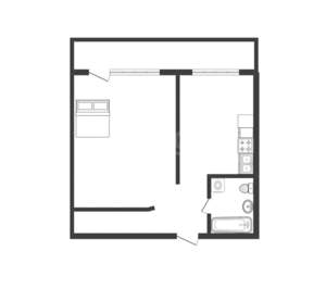 1-к квартира, вторичка, 39м2, 6/7 этаж