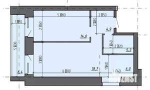 2-к квартира, вторичка, 48м2, 4/5 этаж