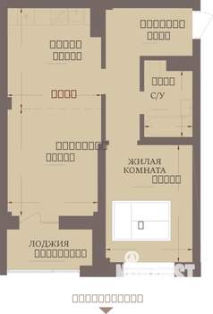 2-к квартира, строящийся дом, 52м2, 3/13 этаж