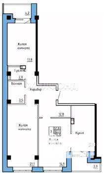 3-к квартира, вторичка, 83м2, 4/9 этаж
