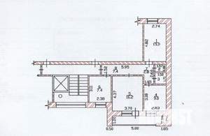 3-к квартира, вторичка, 60м2, 4/9 этаж