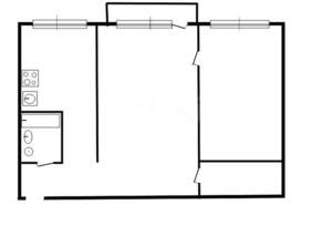2-к квартира, вторичка, 46м2, 2/5 этаж