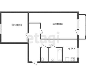 2-к квартира, вторичка, 44м2, 5/5 этаж