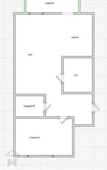 2-к квартира, вторичка, 69м2, 2/5 этаж