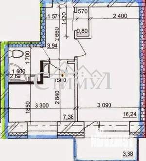 1-к квартира, вторичка, 33м2, 5/5 этаж