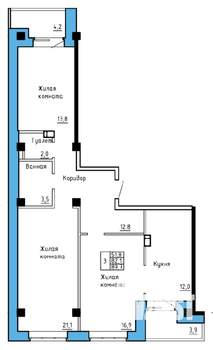 3-к квартира, вторичка, 86м2, 8/9 этаж