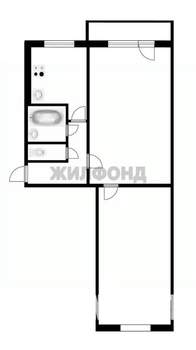 2-к квартира, вторичка, 45м2, 4/5 этаж