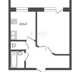 1-к квартира, вторичка, 36м2, 3/5 этаж