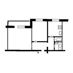 2-к квартира, вторичка, 51м2, 9/9 этаж