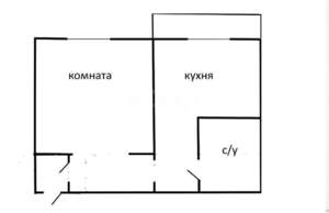 1-к квартира, вторичка, 35м2, 8/9 этаж