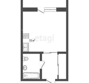 Студия квартира, вторичка, 30м2, 3/7 этаж