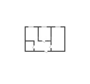 2-к квартира, вторичка, 34м2, 3/3 этаж