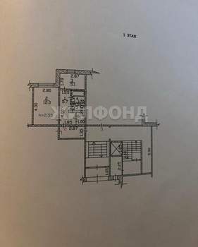 1-к квартира, вторичка, 28м2, 1/9 этаж