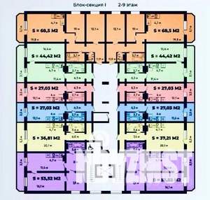 Студия квартира, вторичка, 27м2, 3/9 этаж