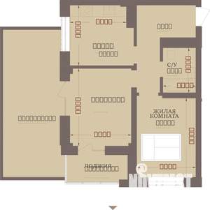 2-к квартира, строящийся дом, 59м2, 3/13 этаж