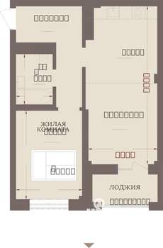 2-к квартира, строящийся дом, 52м2, 10/13 этаж