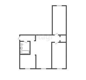 3-к квартира, вторичка, 58м2, 1/5 этаж