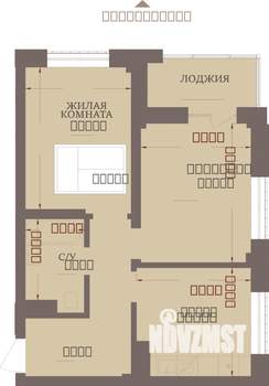 2-к квартира, строящийся дом, 52м2, 3/13 этаж