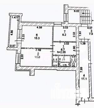 2-к квартира, вторичка, 47м2, 9/10 этаж