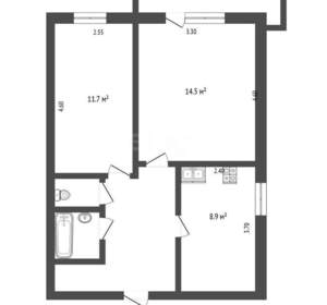 2-к квартира, вторичка, 47м2, 3/9 этаж