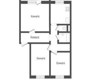 3-к квартира, вторичка, 65м2, 5/10 этаж