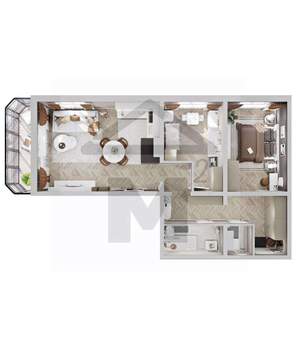 3-к квартира, вторичка, 65м2, 7/9 этаж