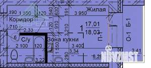 Студия квартира, вторичка, 18м2, 2/5 этаж