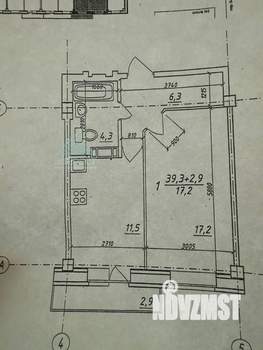 1-к квартира, вторичка, 39м2, 8/9 этаж
