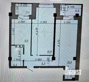 2-к квартира, вторичка, 62м2, 8/9 этаж