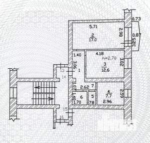 2-к квартира, вторичка, 48м2, 5/6 этаж